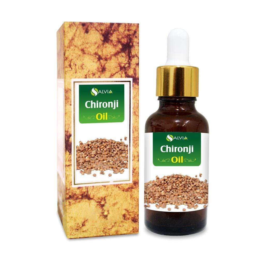 Salvia Natural Carrier Oils Chironji Oil (Buchanania-Lanzan) 100% Natural Pure Carrier Oil Reduces Dark Spots, Facial Blemishes, Improves Hair Texture